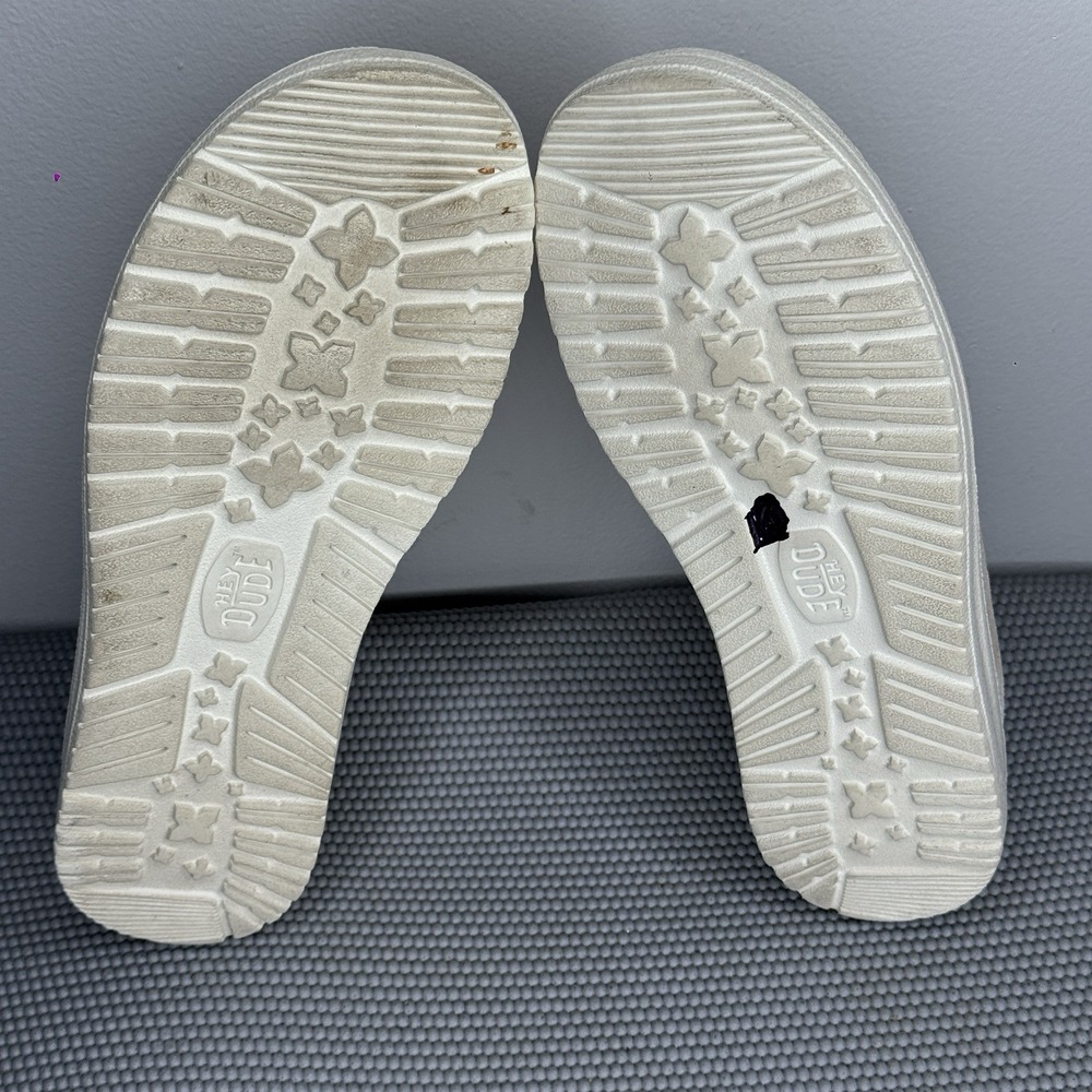Hey Dude Women's Size 8 Wendy Mid Suede Boho Ivory Lightweight Comfort Shoes - Picture 8 of 8
